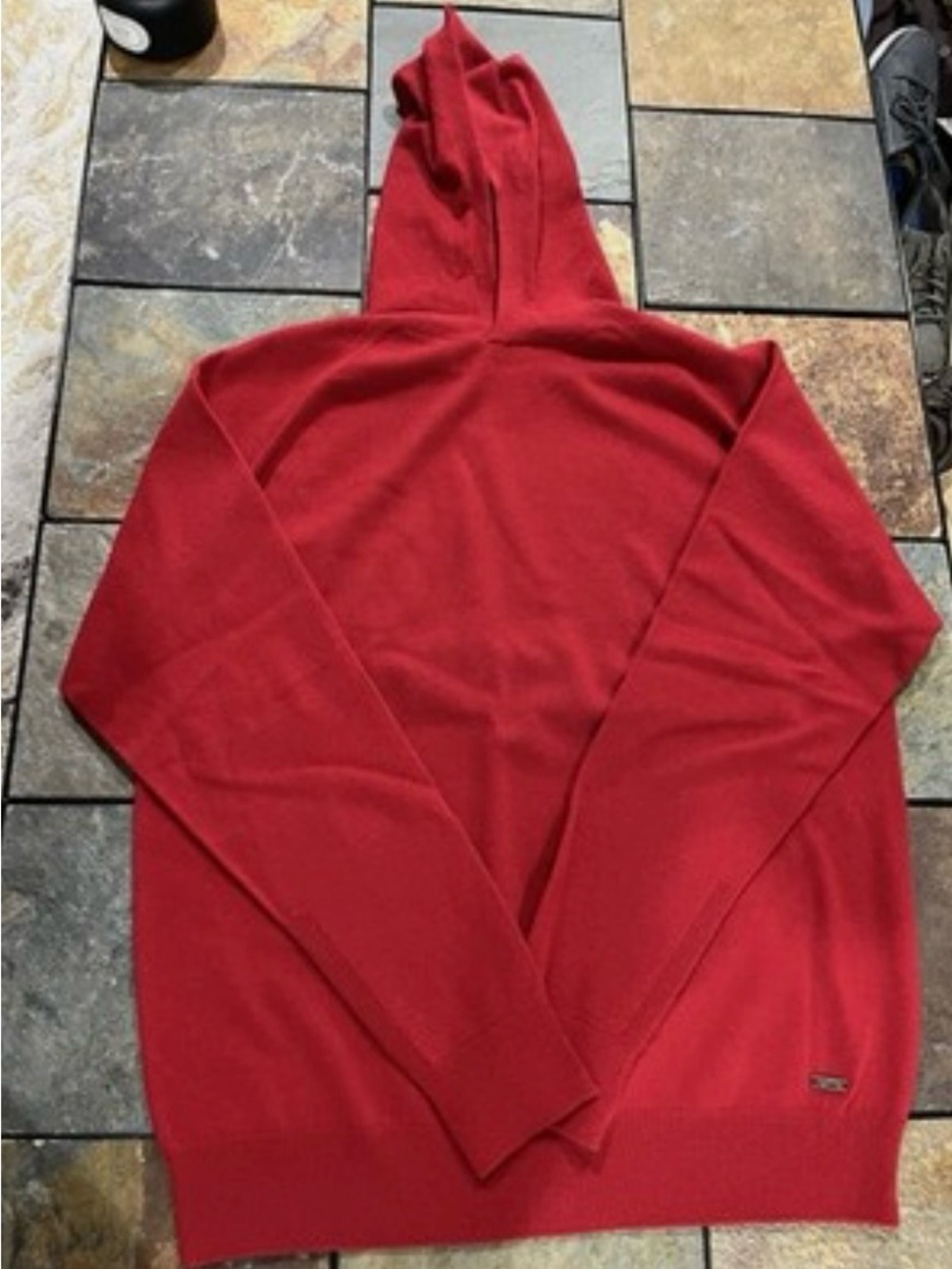 Sun Day Red Tour Icon Cashmere Hood Sweater Hoodie- Red